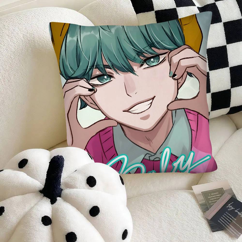 Kpop Demon Hunters Pillow Case Square Pillow Bedroom Sofa Leisure Comfort Cushion Car Home Decoration