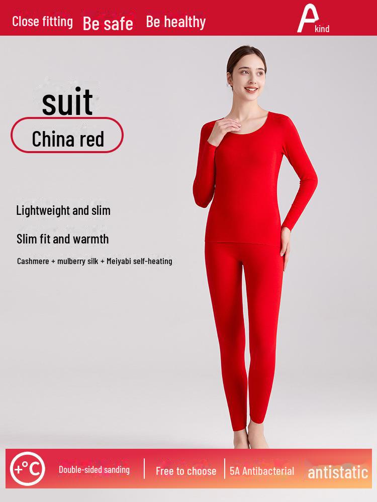 

Немецкое термобелье с бархатным воротником: Мужской и женский утолщенный осенний костюм из шелка, кашемира и бархата M (80-100 lbs)