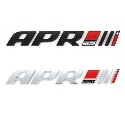 Naklejki samochodowe 3D APR Emblemat Odznaka Naklejka na samochód z logo APR Stage A-u/di A4L Q5 S5 Volk/swa-gen Golf R6 7 S/cirocco R20 GTI Styling