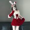 Sexy Lingerie Sexy Christmas Bunny Uniform Seduction Passion Suit New Robe Qqny Bow