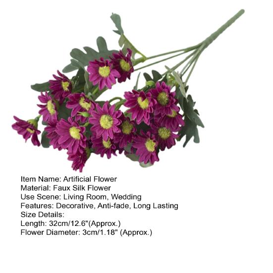 Imitation Chamomile Realistic Easy Care Fresh-keeping Creative Table Centerpiece Artificial Chamomile for Living Room