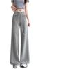 American Gray Slimming Flare Sweatpants 2026: High-Waisted, Drape Casual Sportswear Style