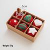 NUCHI Felt Snowflake Christmas Tree Ornament Set