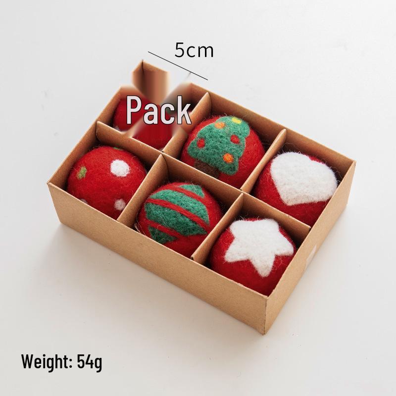 NUCHI Felt Snowflake Christmas Tree Ornament Set