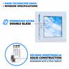 White PVC Window 60x60 Right New 600x600 Mm Tilt-and-Turn Ru Double-Glazed