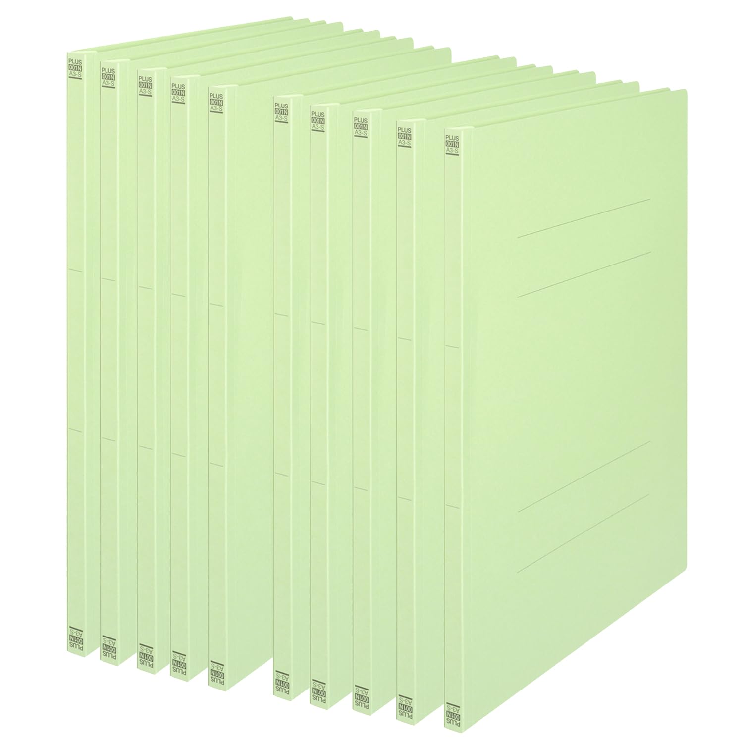 

Plus Flat File Resin Binding A3 Vertical Green 10 Books NO.001N 79-076×10