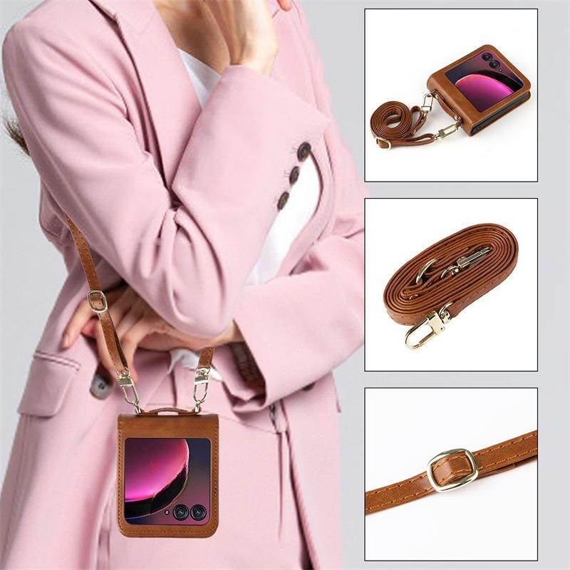 Phone Cases Motorola, Leather Cases with Integrated Lanyard & Card Slots