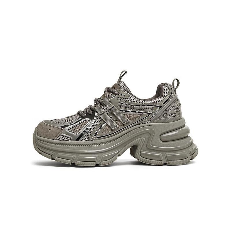 TEENMIX Women s Platform Lace-up Dad Sneakers 40