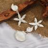 Retro Shell Starfish Tassel Earrings for Women's Accessories