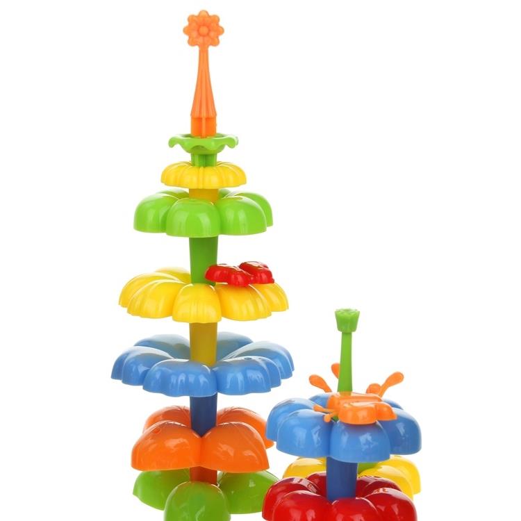 Construction Blocks for Building a Garden Flowers Garden Puzzle 124pcs.