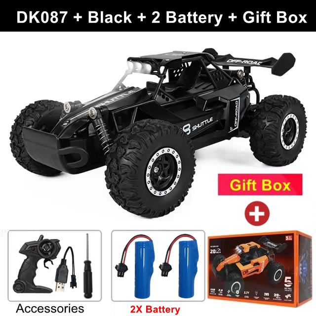 Remote Control Car Rc Drift Racing 1:16 Vehicle Off Road Alloy 2.4g Radio High-speed Trucks With Led Light Climbing Gift Kid Toy