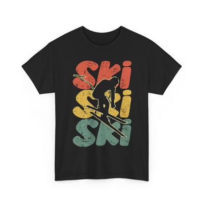 Ski Shirt, Skiing Lovers Winter Sports Fans Skier Women Men T-Shirt