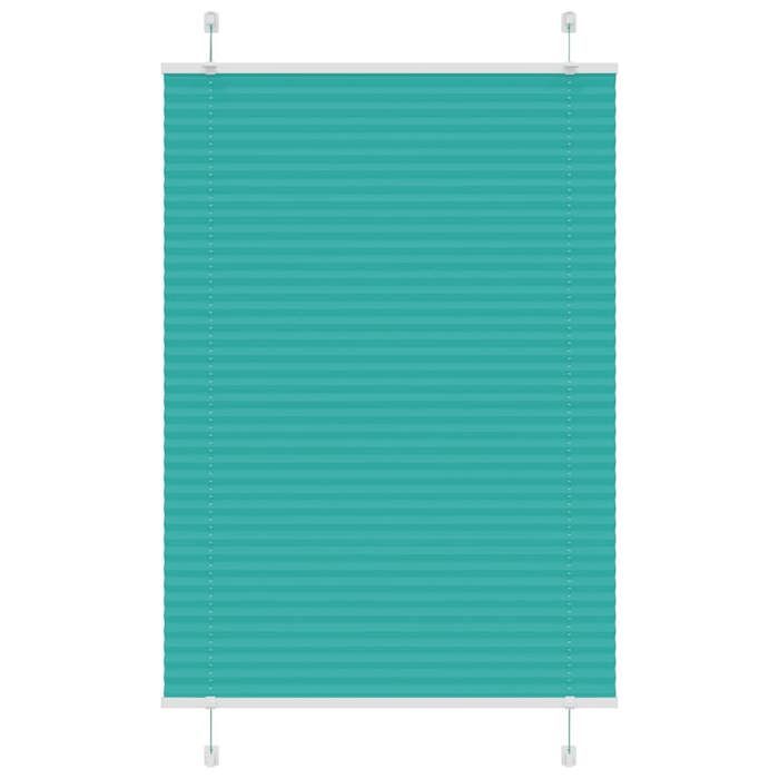 VidaXL Store plissé vert pétrole 85x150 cm largeur du tissu 84,4 cm, store plissé de fenêtre, store accordéon, store plissé 4015395