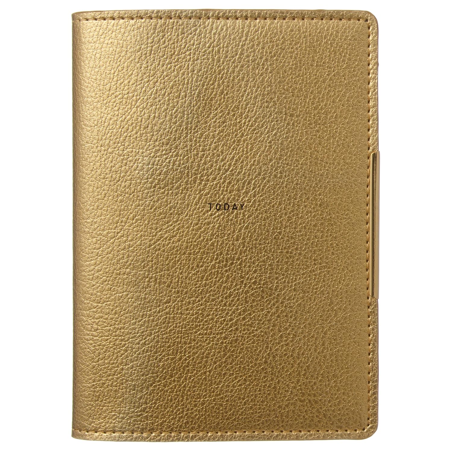 

Laconic Pocket Log B7 Metallic Synthetic Gold Diary, Date-Free, Size, Leather, (LPL01-GD) золотой