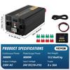 Pure Sine Wave Inverter Power Inverter 3000W DC24V To AC230V Inverter LCD