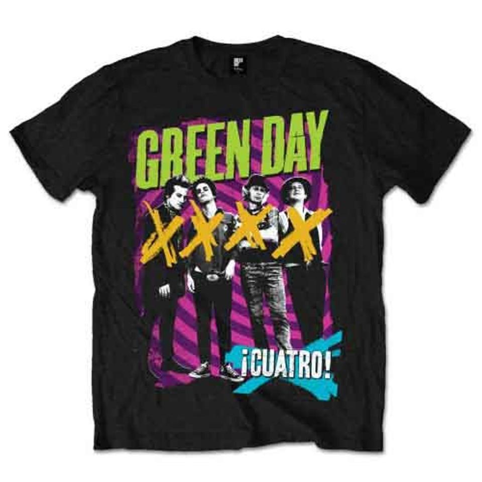 Green Day: ¡Cuatro! - Hypno 4 T-Shirt (Officially Licensed) X-Large XXXXL