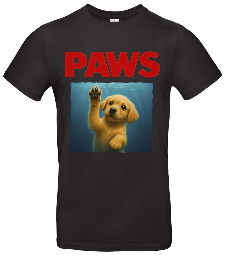 Paws Dog T Shirt Funny Meme Parody Gift Animal Lover Dog Fan Unisex T-Shirt XL