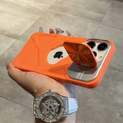 Custodia Supporto Magnetico a Ventosa per Obiettivo per iPhone 16 Pro Max/14/13 - Colore Solido, Delicata sulla Pelle