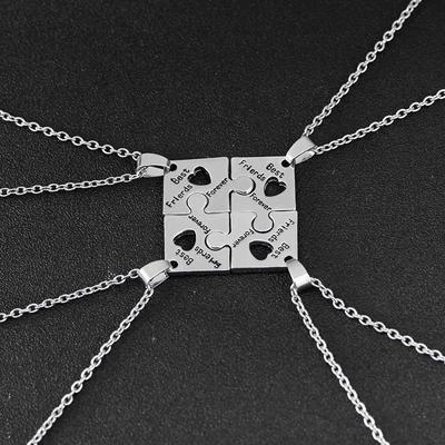 Best Friends Forever 4-Piece Spliced Necklace Set