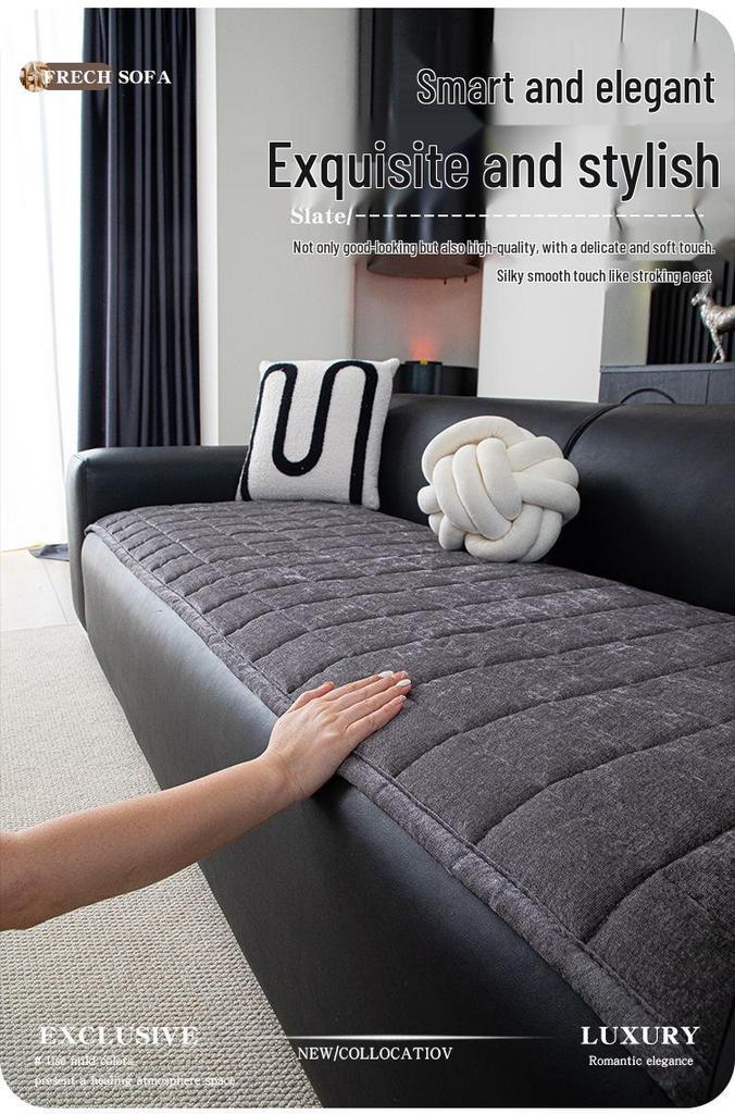 Chenille Four Seasons Non-slip Sofa Cover - Durable, Dirt-resistant Seat Cushion