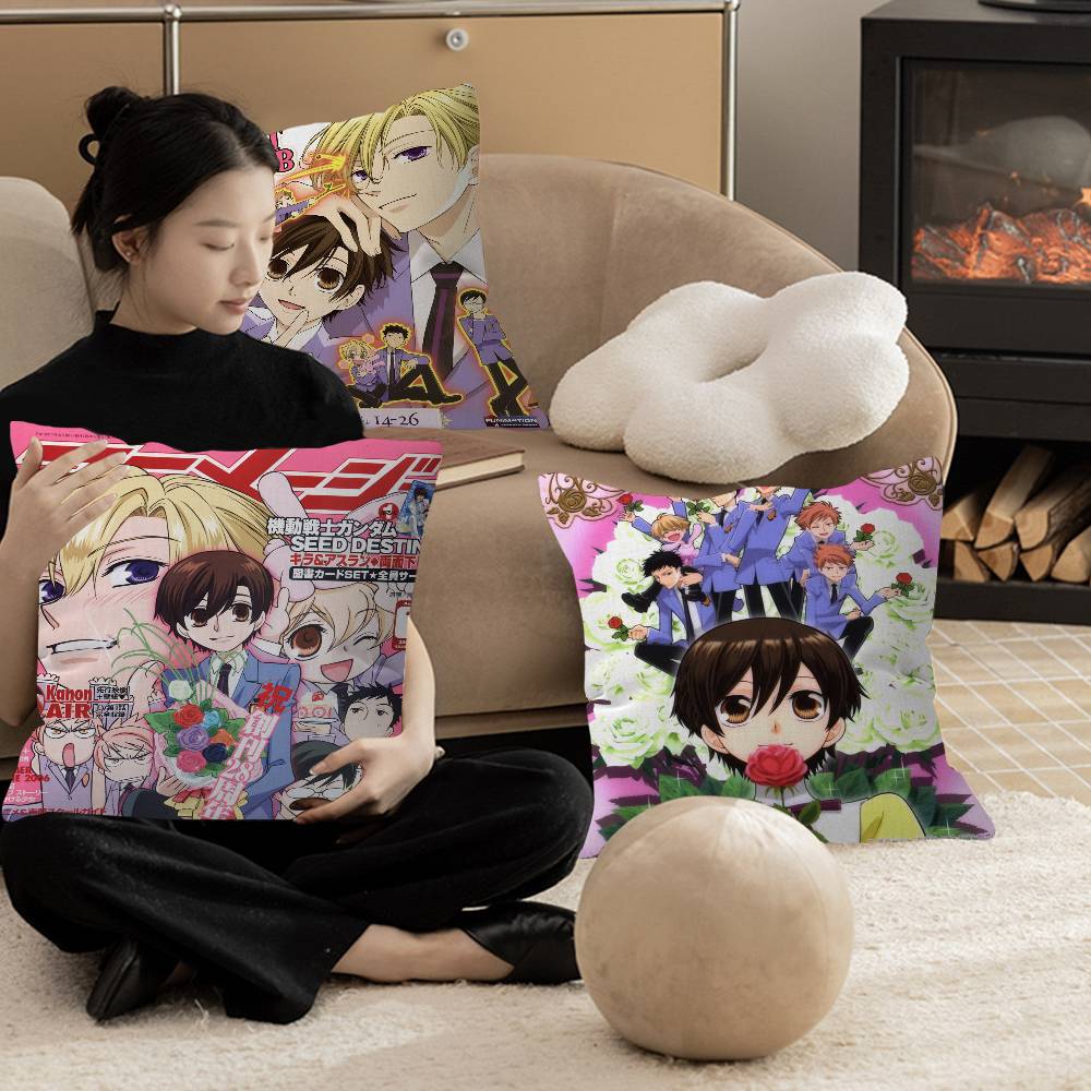 Anime Ouran High School Host Club Maple Design Cushion Cover Happy Autumn Harvest decor Holiday Decorati Pillow Cover
