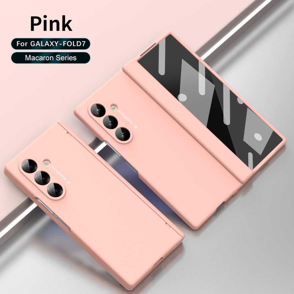 Per Samsung Galaxy Z Fold 7 6 6 Sottile 5 4 3 Slot Penna Cerniera Integrato Vetro Temperato Pellicola Anteriore Anti-Impronte Digitali Custodia per Telefono