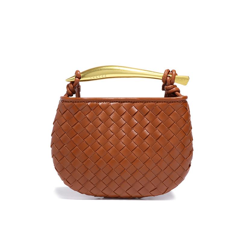 JMG Bags Sardine Serie Handgeweven Tassen, Modieuze en Casual Mini Handtassen, Trendy Enkelvoudige Schouder Crossbody Dames Tassen