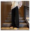 Corduroy Spring and Autumn Pants Men's Lamb Fleece Thickened Black Warm Winter Teen Integrated Fleece Wide Leg Pants