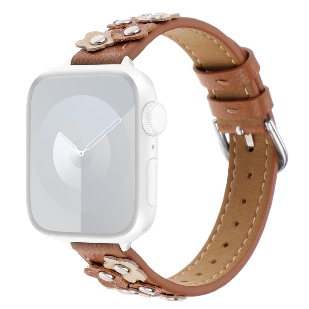 For Apple Watch 10 46mm/Ultra 2/Ultra 49mm/9 8 7 45mm/SE (2023) SE (2022) SE 6 5 4 44mm/3 2 1 42mm Watch Strap PU Leather Band
