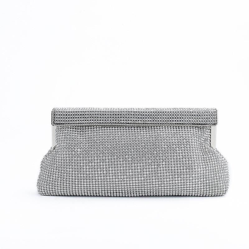 Women New Diamond Evening Clutch Bag Fashion Brand Ladies Wedding Party Pouch Wallet Chain Shoulder Crossbody Clip Bag