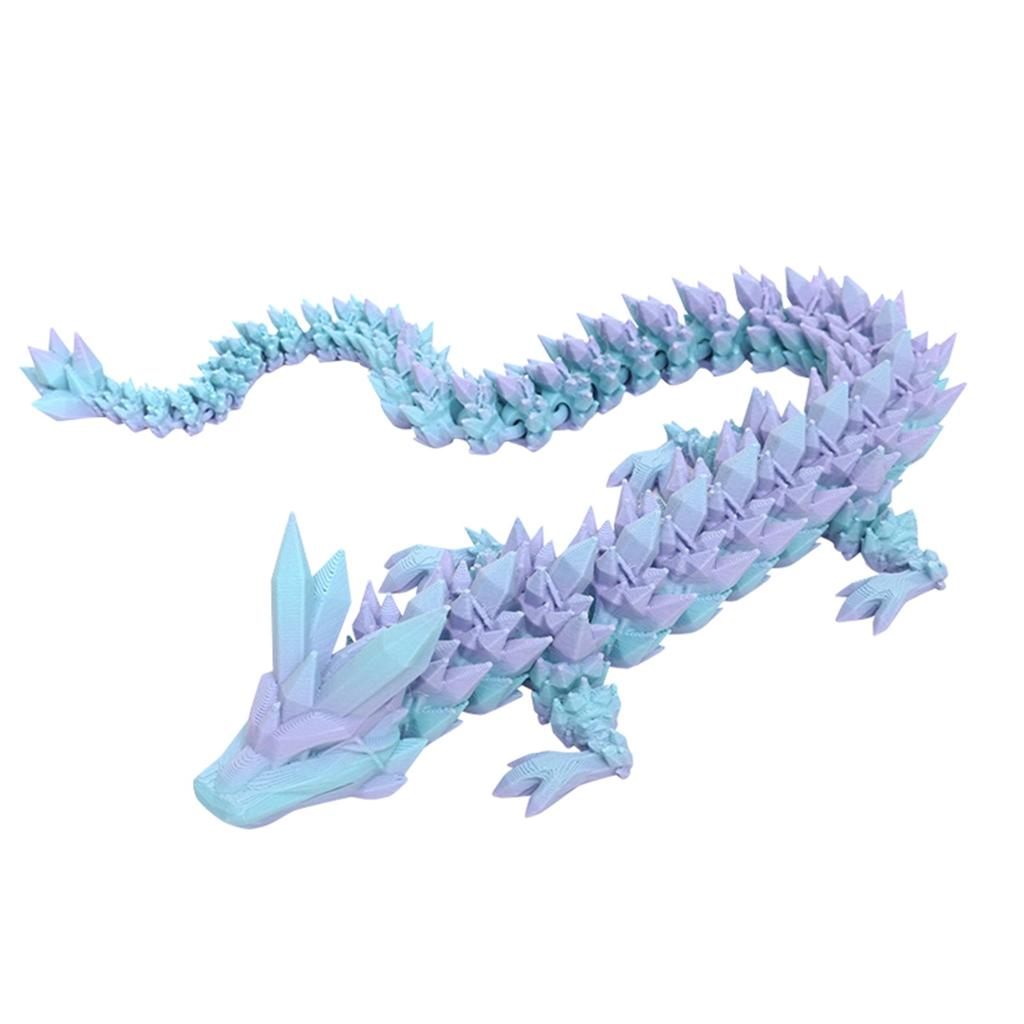 3D Printed Dragon Ornament With Movable Joints, Creative Dragon Toy Gift