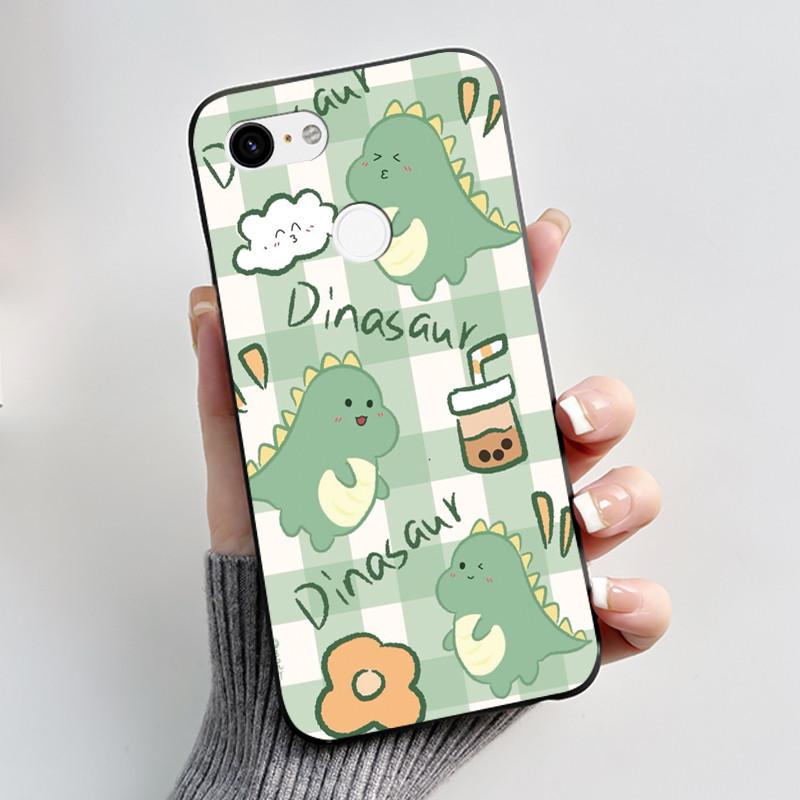 Phone Cases For Google Pixel 3 XL Case Cute Cat Cartoon Silicone Soft Black Coque for Google Pixel 3 XL Pixel3 3XL Bumper Cover