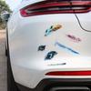 Car Modified Car Decal Feather Rear Trunk Sticker Creative Decoration  Window