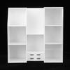 Eyelashes Extension Tool Storage Box Makeup Beauty Nail Art Tool Case Organizer (White)