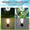 4-1PCS 8CM Solar Lamp Base with LED Bulb LED Night Light Base IP44 Waterproof Courtyard Light Base for Outdoor Camping Picnic