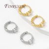 18K Gold Plated Fashion Hoop Earring For Women,Circle Earrings,Jewelry Accessories,Girl Gifts