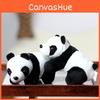 Realistic Panda Plush Toy Soft Stuffed Animal Cute Panda Doll Keychain Gift