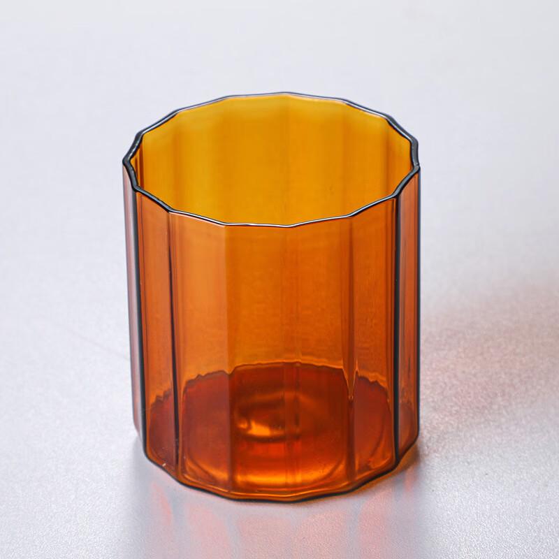 

Amber Colored Glass Coffee & Tea Cup