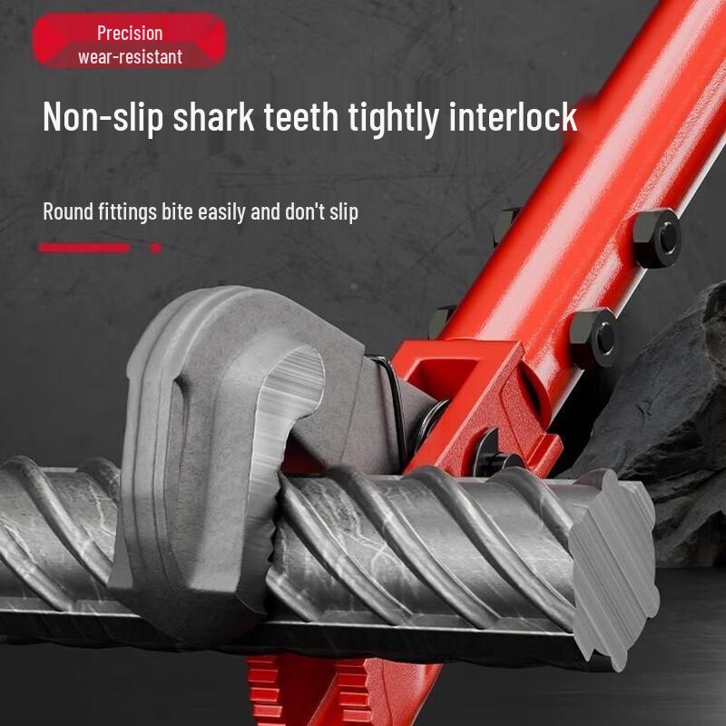 24-inch Carbon Steel F-Type Rebar & Pipe Wrench