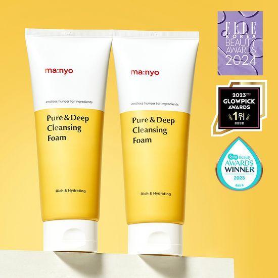ma:nyo Pure & Deep Cleansing Foam 160mlx2 Double Promotion