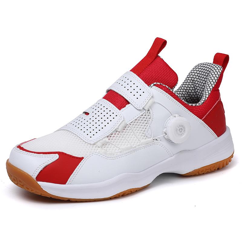 Badminton shoes raw rotating buckle summer breathable table tennis shoes teen student sports shoes