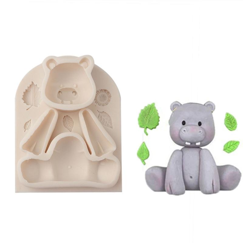 Cute Elephant Giraffe Mold Silicone Mold Animal Shape Candy Fondant Mold Chocolates Soap Cake Decoration Baking Mold