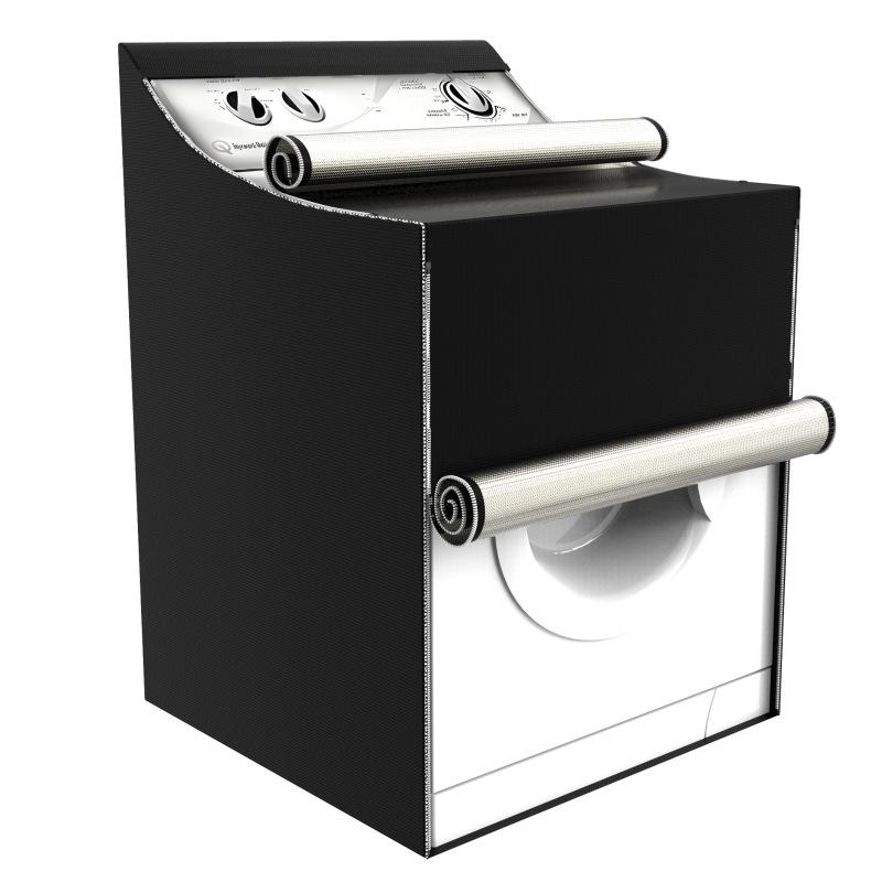 Universal Top Front Load Washer Dryer Cover Waterproof Sunproof Dustproof Protector American Style Essential F чёрный