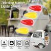 4Pcs Teardrop Marker Lights Lenses Compatible with Airstream,Shasta,and other vintage travel trailers,For Pathfinder #662 teardrop marker lights,ONLY