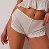 Pantaloni Scurți Mini cu Decupaj Floare de Trandafir – Colanți Sexy de Vară