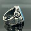 Men's Retro Turquoise Ring, Personalized Hipster Wear Accessories