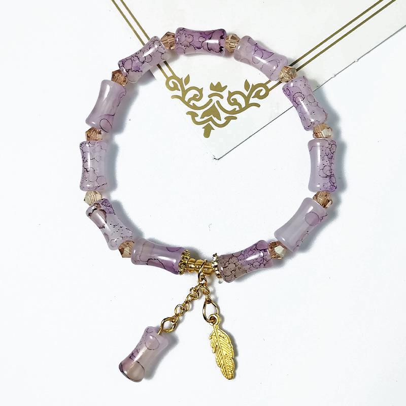 Elegant Crystal Butterfly Beaded Bracelet