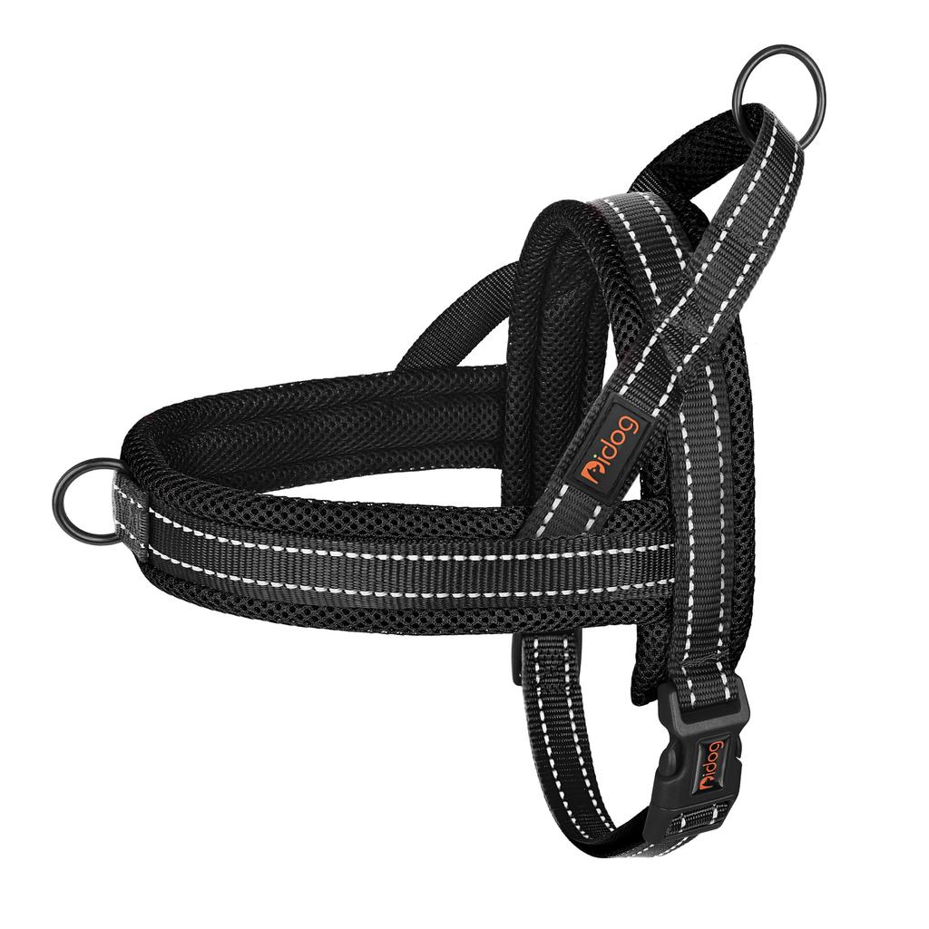 No Pull Nylon Dog Harness Mesh Padded Pet Harnesses Reflective Dog Walking Training Vest Breathable for Small Medium Large Dogs