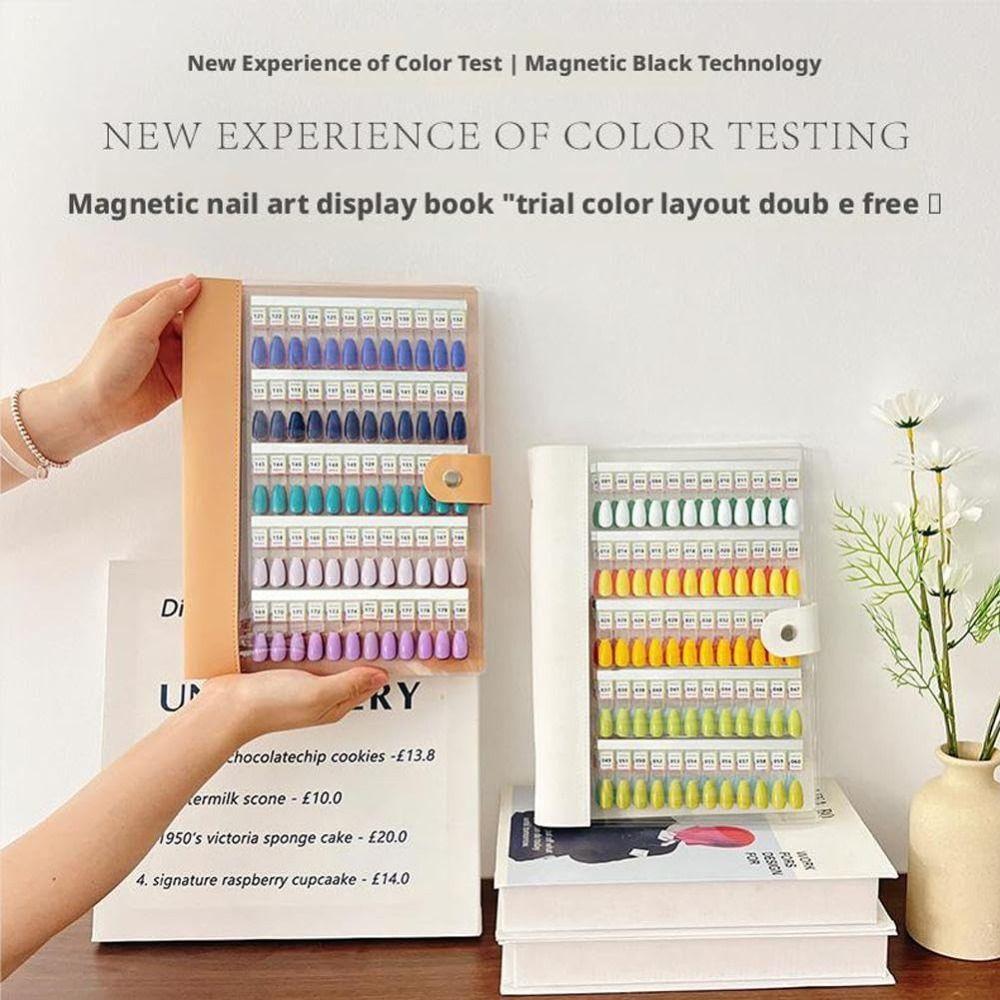 Magnetic Nail Sample Display Book No Pattern Nail Art Display Booklet  Nail Art