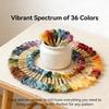 36 ColorsEmbroidery Thread Floss, 100% Long-Staple Cotton Cross Stitch Thread - Colorfast Sewing Thread for Hand Embroidery, Friendship Bracelets, DIY
